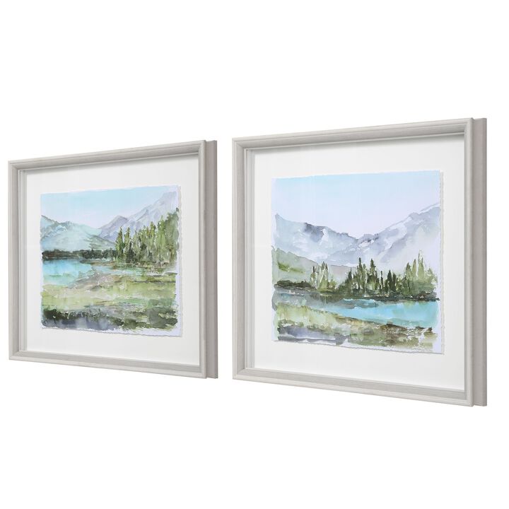 Uttermost Plein Air Reservoir Watercolor Prints (Set of 2)